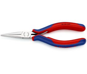 Knipex Alicate de montaje para electrónica, bocas semiredondas 145 mm