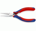 Knipex Alicate de montaje para electrónica, bocas semiredondas 145 mm