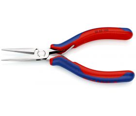 Knipex Alicate de montaje para electrónica, bocas semiredondas 145 mm