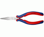 Knipex Alicate de montaje para electrónica, bocas semiredondas 145 mm
