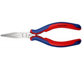 Knipex Alicate de montaje para electrónica, bocas semiredondas 145 mm