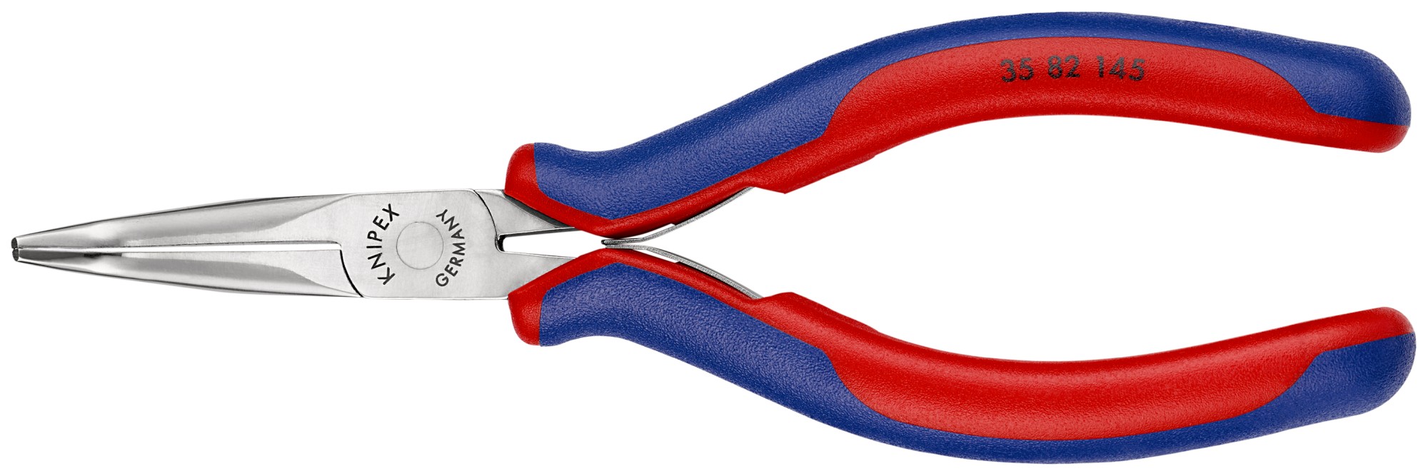 Knipex Alicate de montaje para electrónica, bocas 45º semiredondas 145 mm