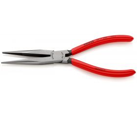 Knipex Alicate para mecánicos, bocas rectas semiredondas - con mangos recubiertos de plástico 200 mm