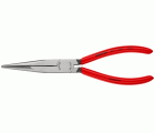 Knipex Alicate para mecánicos, bocas rectas semiredondas - con mangos recubiertos de plástico 200 mm