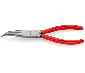 Knipex Alicate para mecánicos, bocas 40º semiredondas - con mangos recubiertos de plástico
