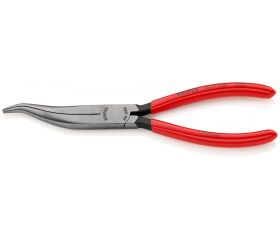 Knipex Alicate para mecánicos, bocas en forma de palomilla semiredondas - con mangos recubiertos de plástico