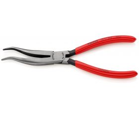 Knipex Alicate para mecánicos, bocas en forma de palomilla semiredondas - con mangos recubiertos de plástico 200 mm