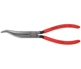 Knipex Alicate para mecánicos, bocas en forma de palomilla semiredondas - con mangos recubiertos de plástico 200 mm