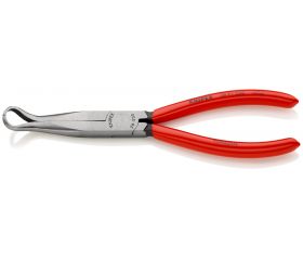 Knipex Alicate para mecánicos, bocas 45º semiredondas para extraer bujías - con mangos recubiertos de plástico