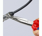 Knipex Alicate para mecánicos, bocas 45º semiredondas para extraer bujías - con mangos bicomponentes 200 mm