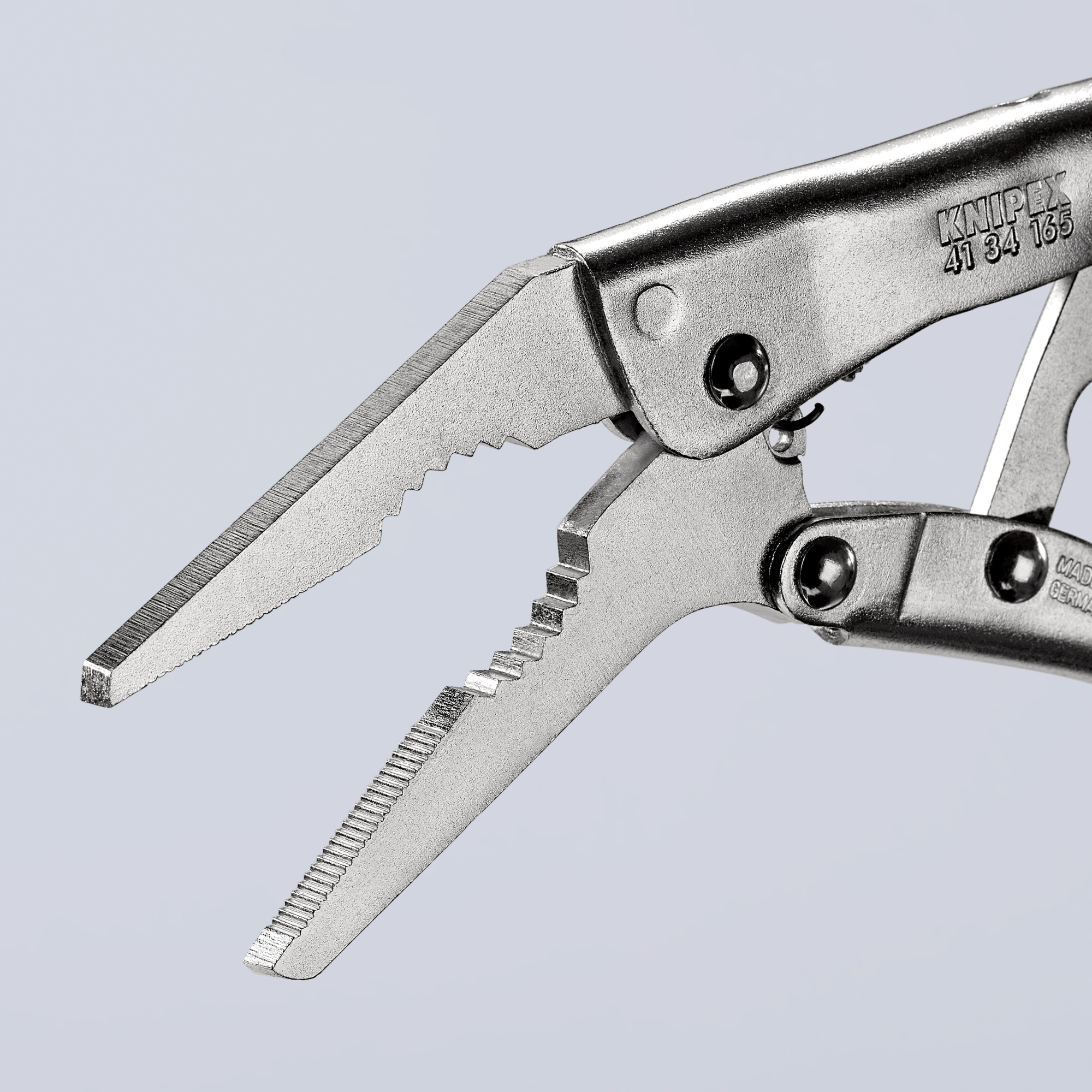 Knipex Mordaza Grip con bocas largas y estrechas 165 mm