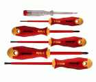 Felo Juego de destornilladores aislados ERGONIC 6-pcs. SL/PH incluye buscapolos
