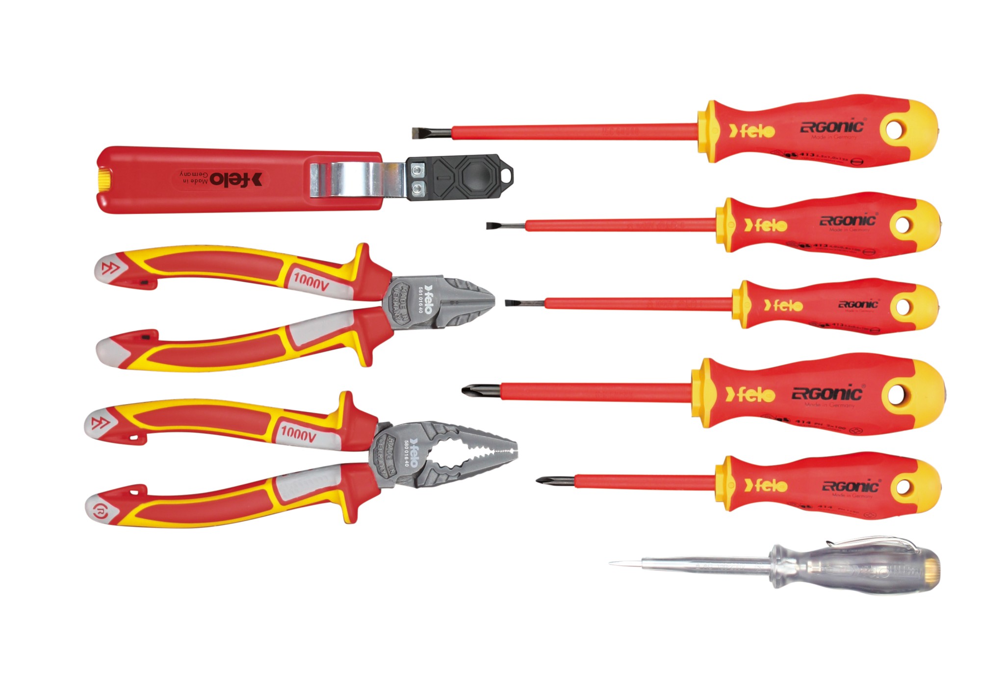 Felo Juego de herramientas aisladas 9-pcs. SL/PH/PZ