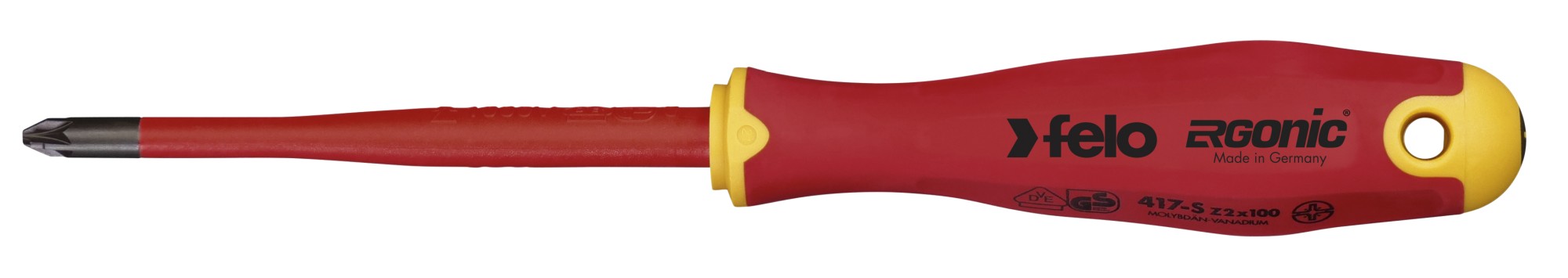 Felo Destornillador aislado ERGONIC E-Slim punta "plus-minus Z" Z 2