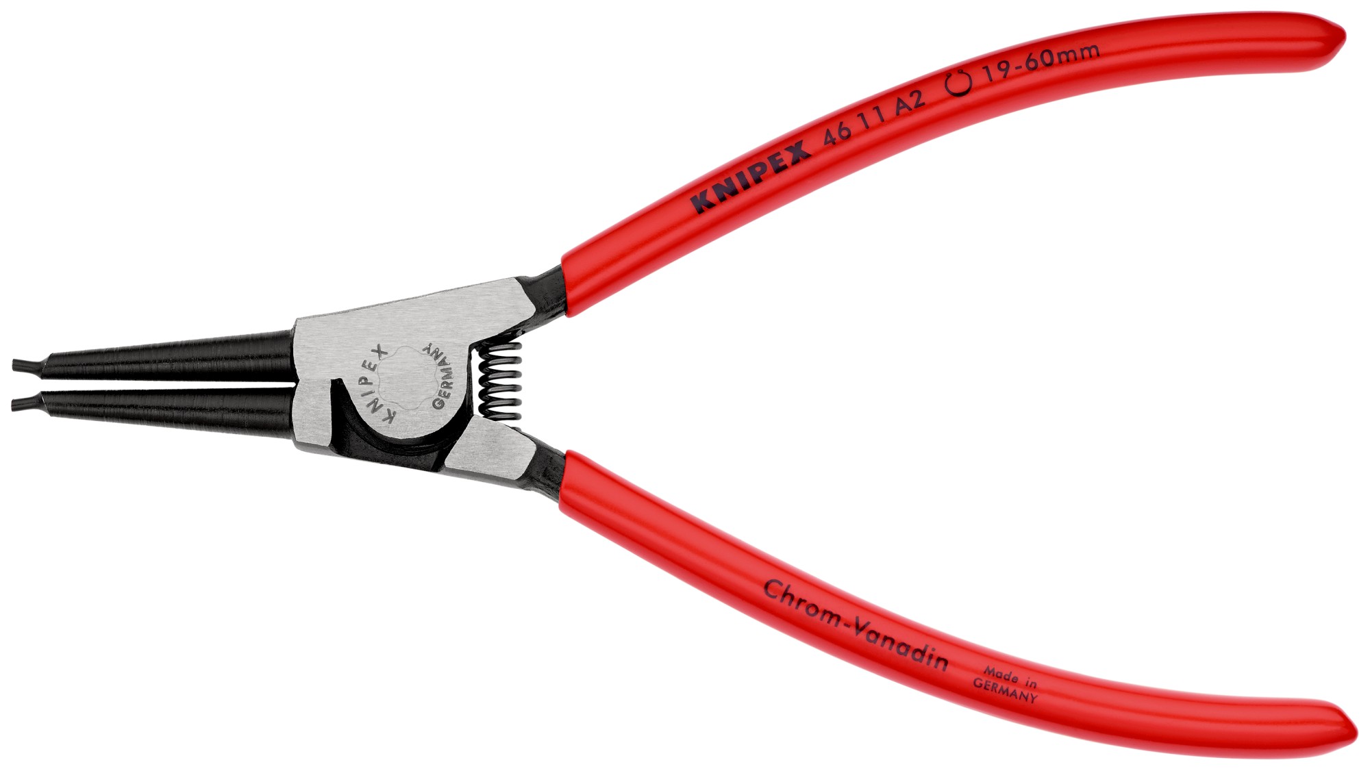 Knipex Alicate para arandelas exteriores - rectos 180 mm