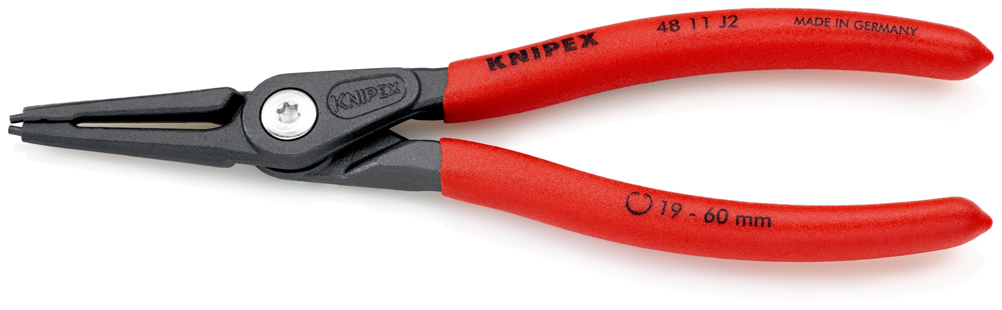 Knipex Alicate de precisión para arandelas interiores - rectos 180 mm