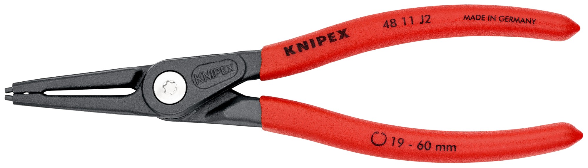 Knipex Alicate de precisión para arandelas interiores - rectos 180 mm