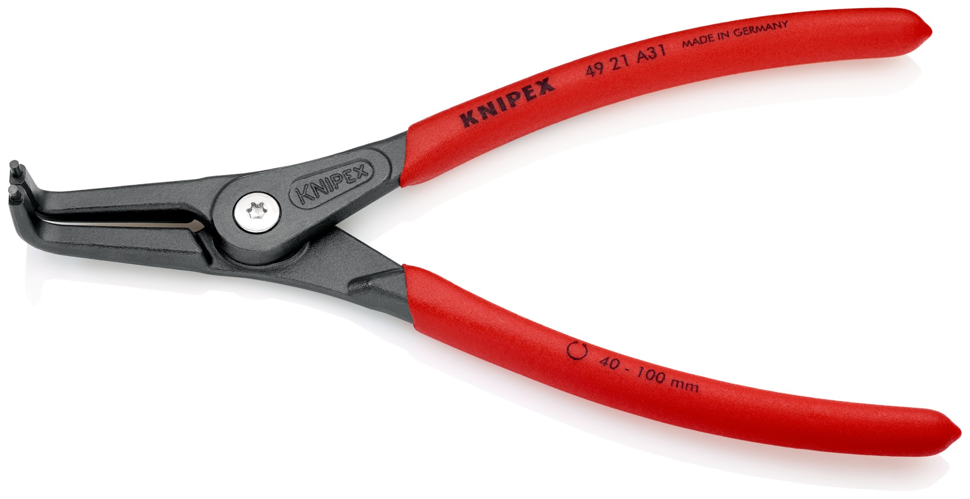 Knipex Alicate de precisión para arandelas exteriores - 90º 210 mm