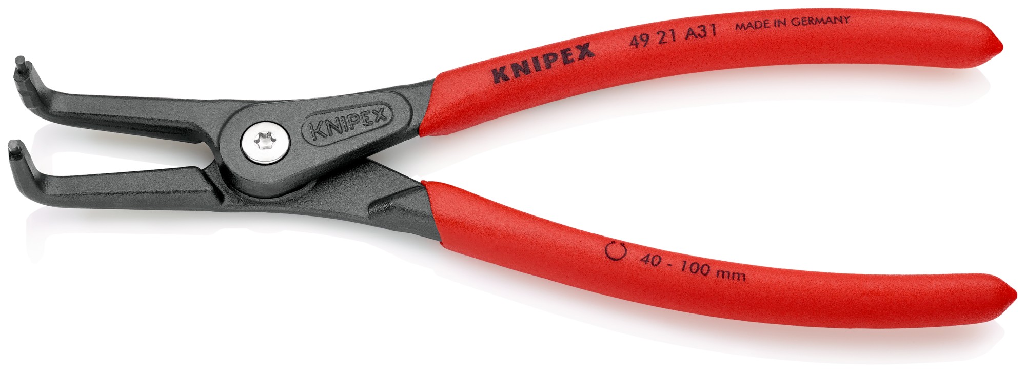 Knipex Alicate de precisión para arandelas exteriores - 90º 210 mm