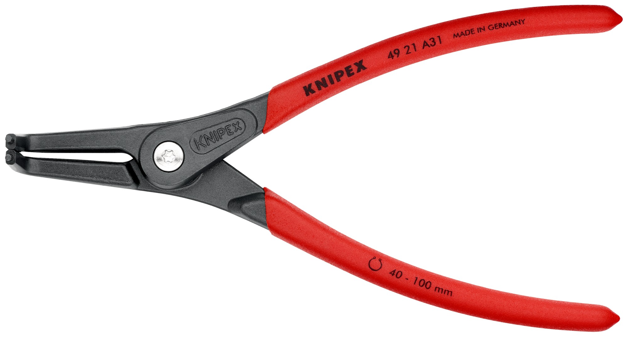 Knipex Alicate de precisión para arandelas exteriores - 90º 210 mm