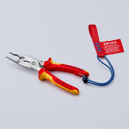 Knipex Alicate multifunción para instaladores con mangos bicomponentes aislados 200 mm