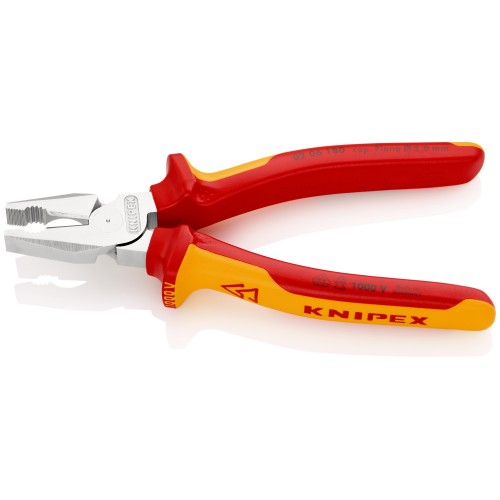 Knipex Alicate universal de fuerza con mangos bicomponentes aislados 180 mm