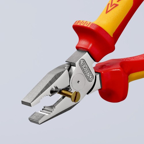 Knipex Alicate universal de fuerza con mangos bicomponentes aislados 180 mm