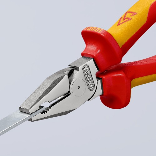Knipex Alicate universal de fuerza con mangos bicomponentes aislados 180 mm