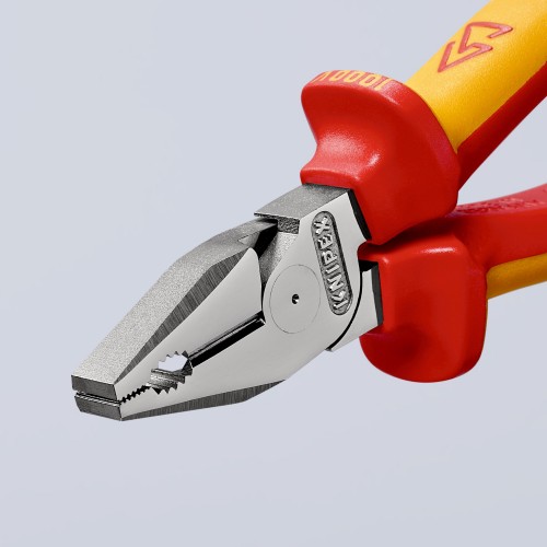 Knipex Alicate universal de fuerza con mangos bicomponentes aislados 180 mm