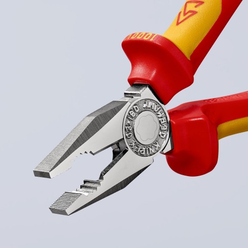 Knipex Alicate universal con mangos bicomponentes aislados 180 mm