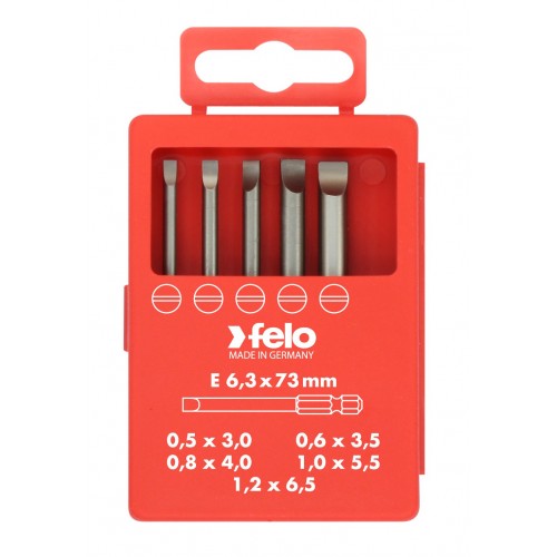 Felo Juego de puntas PROFI E6,3X73mm. 5-pcs. SL