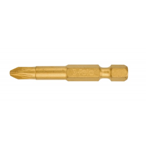 Felo Punta atornillador Pozidriv (PZ) Titanio E6,3x50mm. PZ 2