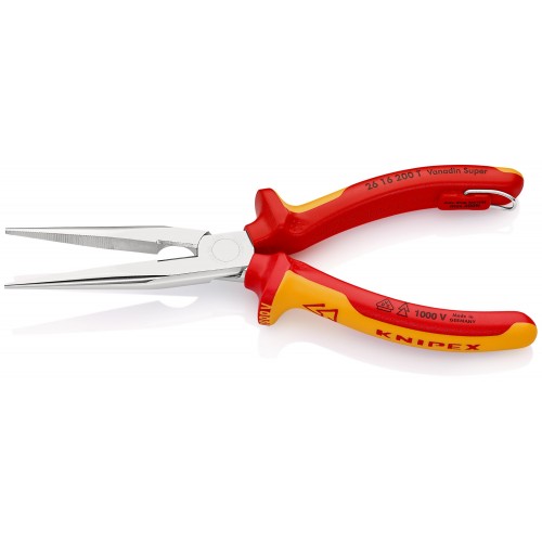 Knipex Alicate de montaje boca cigüeña aislado anticaída 200 mm