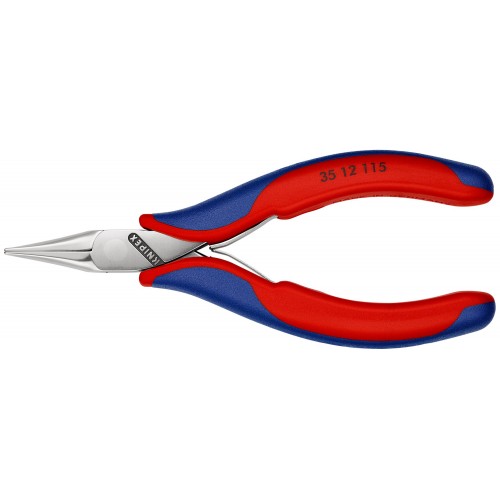 Knipex Alicate de montaje para electrónica, bocas planas 115 mm