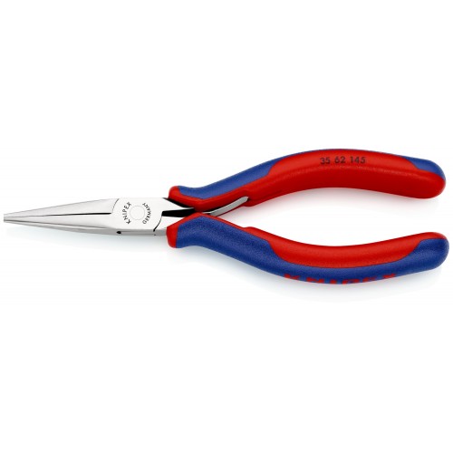 Knipex Alicate de montaje para electrónica, bocas semiredondas 145 mm