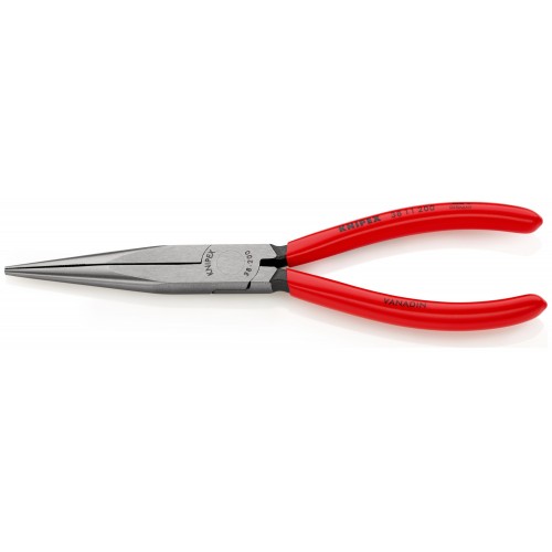 Knipex Alicate para mecánicos, bocas rectas semiredondas - con mangos recubiertos de plástico 200 mm