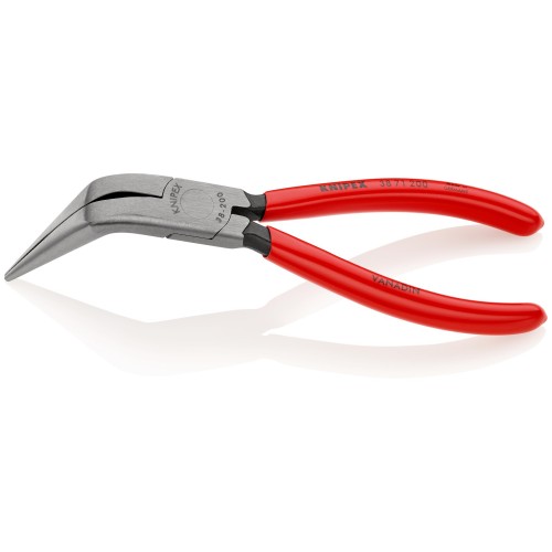 Knipex Alicate para mecánicos, bocas 70º semiredondas 200 mm