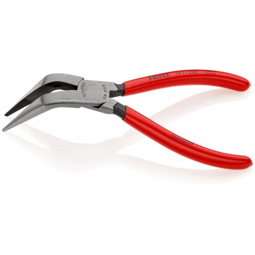 Knipex Alicate para mecánicos, bocas 70º semiredondas 200 mm