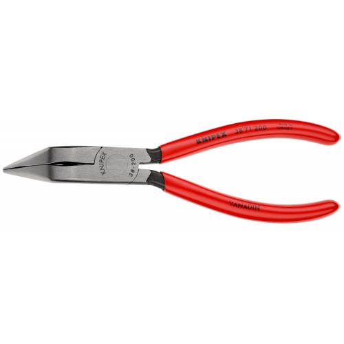 Knipex Alicate para mecánicos, bocas 70º semiredondas 200 mm