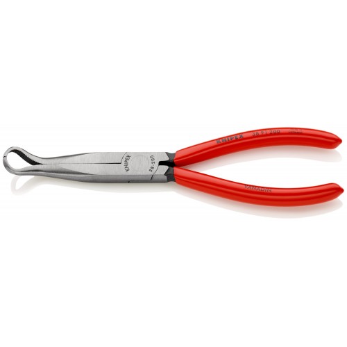 Knipex Alicate para mecánicos, bocas 45º semiredondas para extraer bujías - con mangos recubiertos de plástico 200 mm