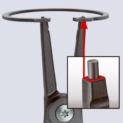 Knipex Alicate de precisión para arandelas interiores - 90º