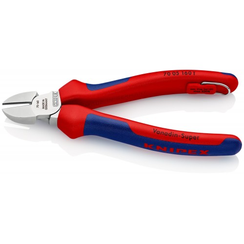 Knipex Alicate de corte diagonal anticaída 160 mm