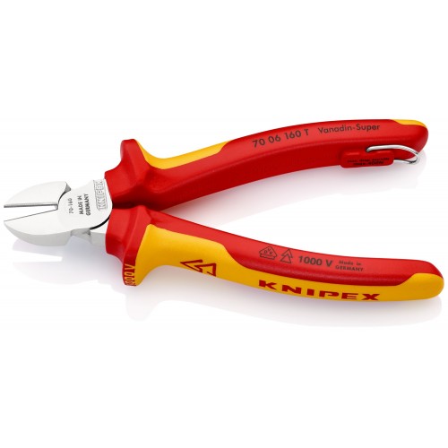 Knipex Alicate de corte diagonal aislados anticaída 160 mm