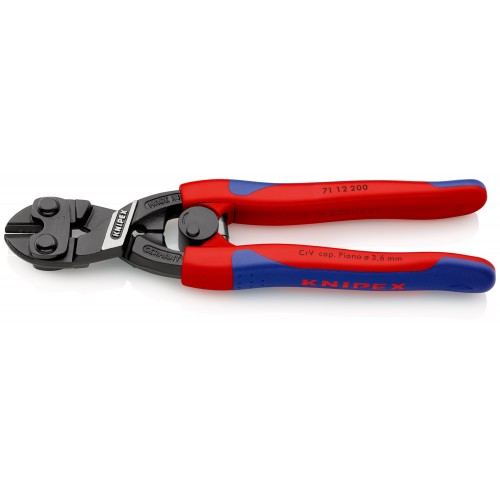 Knipex Cortante articulado Cobolt® con muelle - con mangos bicomponentes 200 mm