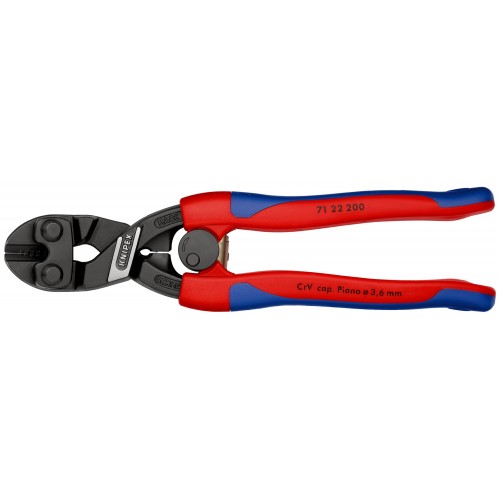 Knipex Cortante articulado Cobolt® con muelle (bocas a 20º) - con mangos bicomponentes 200 mm