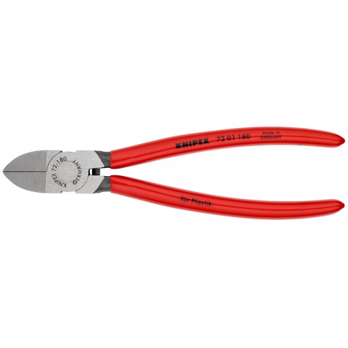 Knipex Alicate de corte diagonal para plástico 180 mm