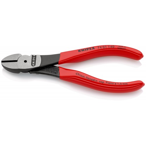 Knipex Alicate de corte diagonal de fuerza con mangos recubiertos de plástico 140 mm