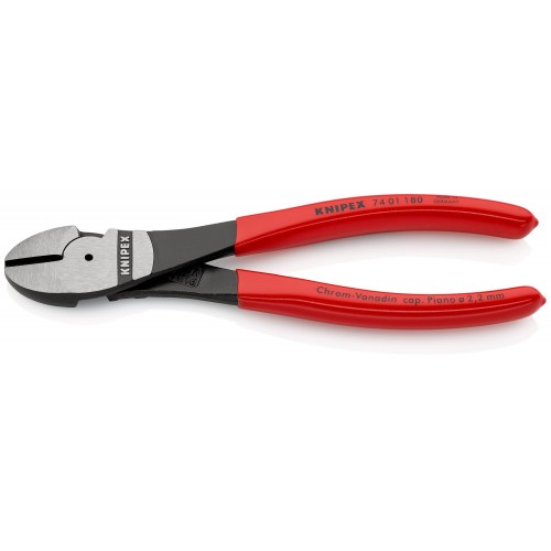 Knipex Alicate de corte diagonal de fuerza con mangos recubiertos de plástico 180 mm