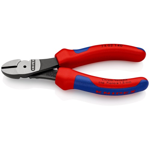 Knipex Alicate de corte diagonal de fuerza con mangos bicomponentes 140 mm