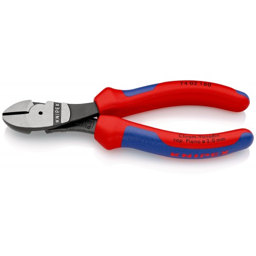 Knipex Alicate de corte diagonal de fuerza con mangos bicomponentes 160 mm